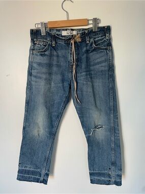 Vintage Rare Levi’s Orange Tab Distressed Cropped Jeans